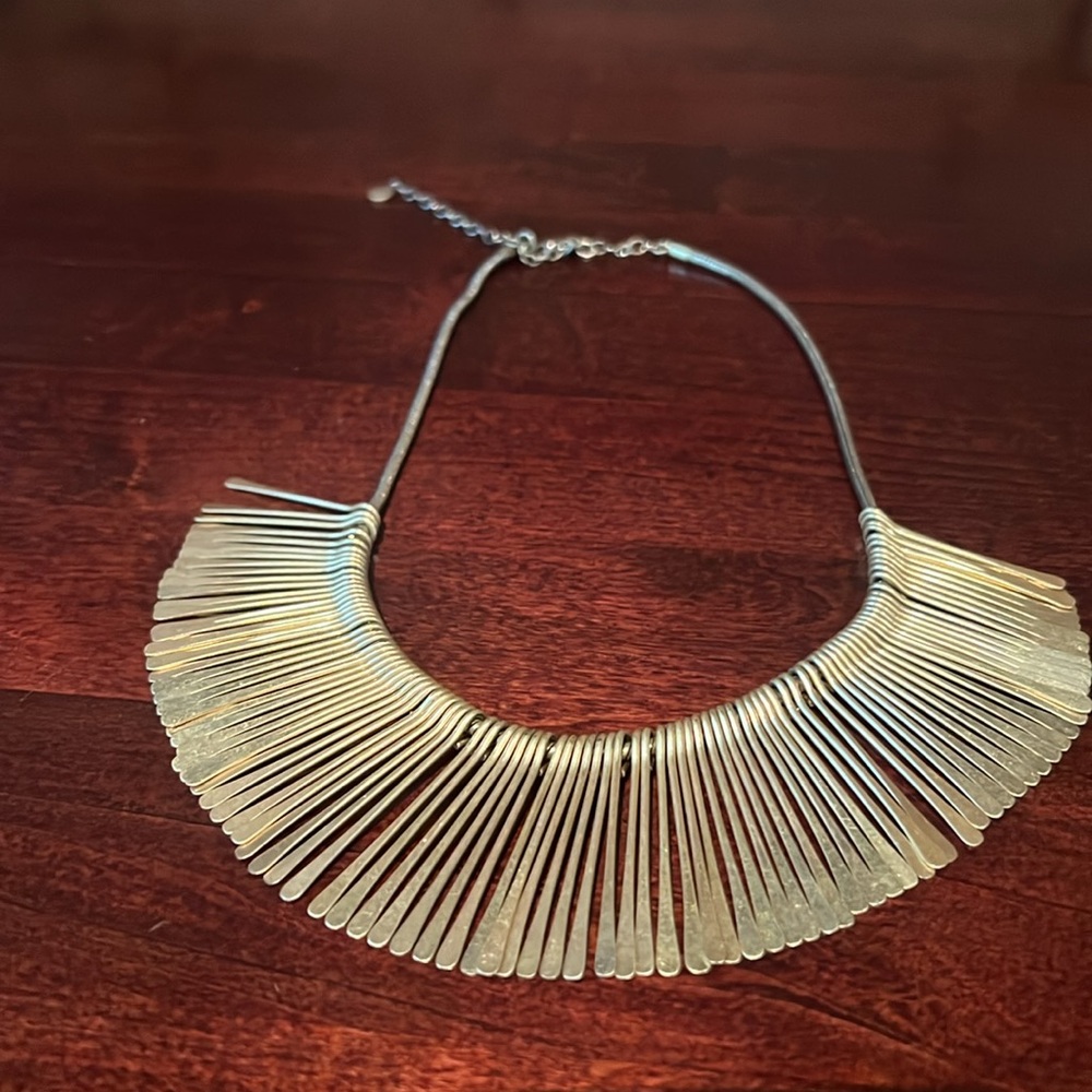 Stella & Dot Essential Fringe Statement Necklace - Gold